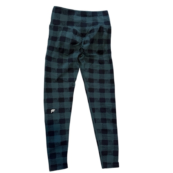 Fabletics Green and Black Plaid Leggings 3-pc Set NWT - Picture 5 of 8